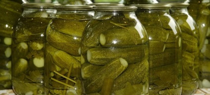 Pickles - gyors recept a csomagban, receptek, ropogós uborka télen sterilizálás nélküli,