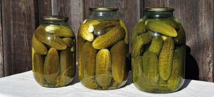 Pickles - gyors recept a csomagban, receptek, ropogós uborka télen sterilizálás nélküli,