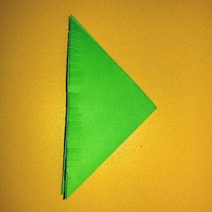 Master-osztály „gyártására karácsony kártya-alkalmazás” fa „a művészet origami”