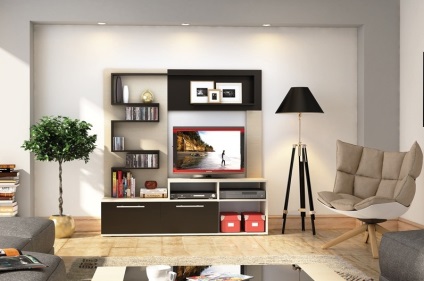 Mobilier de perete pentru living - compozitii, materiale, optiuni - blogs mastergrad