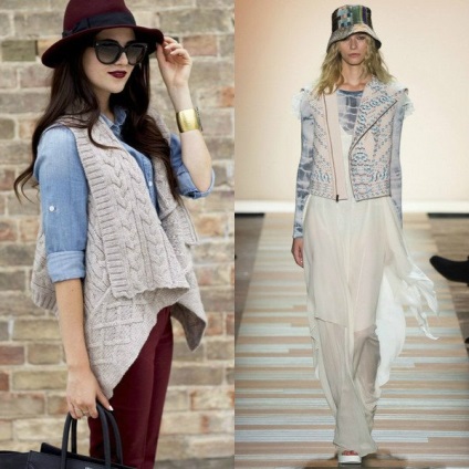 Veste de moda pentru femei în 2017 pe fotografie de articole noi din țesături, tricotate și modele de blană