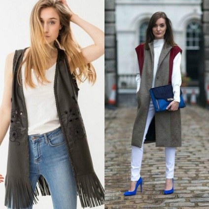 Veste de moda pentru femei în 2017 pe fotografie de articole noi din țesături, tricotate și modele de blană