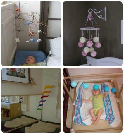 Montessori-mobilok csecsemőknek