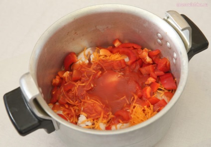 Mocovite - pui într-un sos de piper roșu