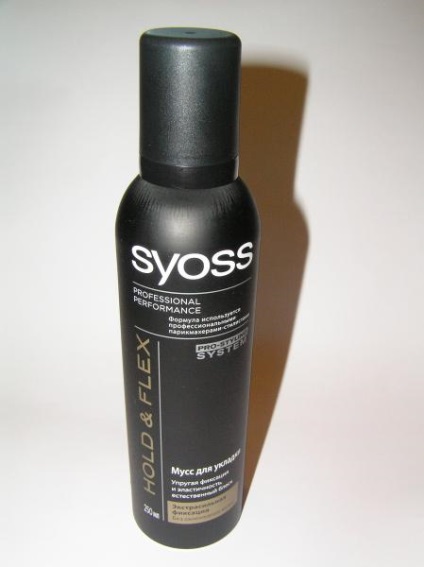 Mousse pentru coafura. Syoss hold - flex - comentarii despre cosmetice