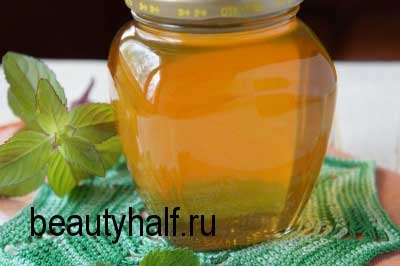 Sirop de menta fină jumătate