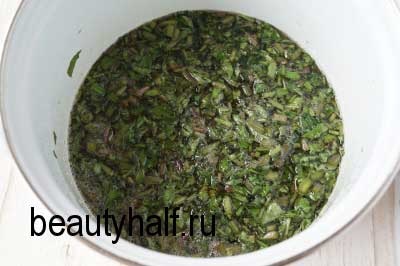 Sirop de menta fină jumătate