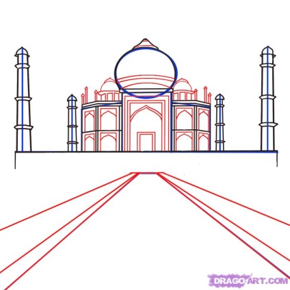 Pentru a desena o moschee in creion in fotografii