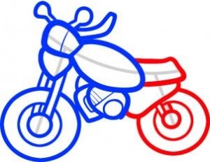 Desenați o motocicletă pentru începători - aflați cum să desenați