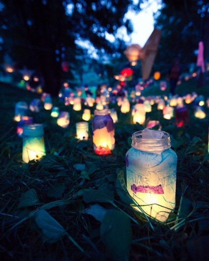 Neon lanterne - o nunta magica
