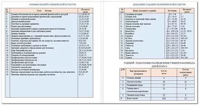 Organizarea temelor pentru cultură fizică - educație fizică, altele