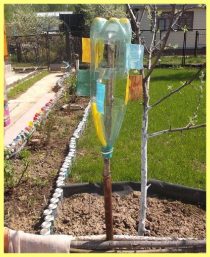 Mole Repeller műanyag palackok - a tulajdonos kert