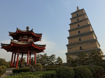 Pagoda a două gâște, descrierea chinei, fotografia, unde este pe hartă, cum se obține