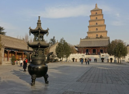 Pagoda a două gâște, descrierea chinei, fotografia, unde este pe hartă, cum se obține