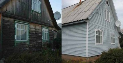 Acoperiți o casă de lemn și un acoperiș cu propriile mâini - siding foto