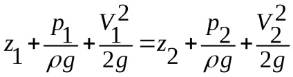 Aplicarea practică a ecuației Bernoulli