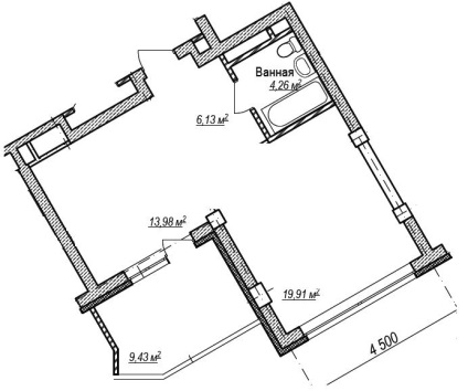 Reparația unui apartament cu o suprafață totală de 49 m2 - Moscova, comanda # 53644