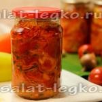 Salată de piper și roșii în umplutura de miere
