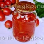 Salată de piper și roșii în umplutura de miere