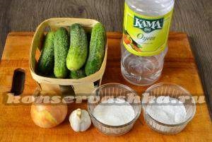 Saláta nyers uborka télen - friss ropogós fokhagymás uborka - egyszerű receptek