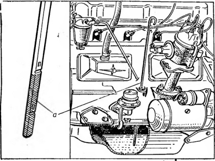 Sistemul de ventilație a carterului motorului uaz-469