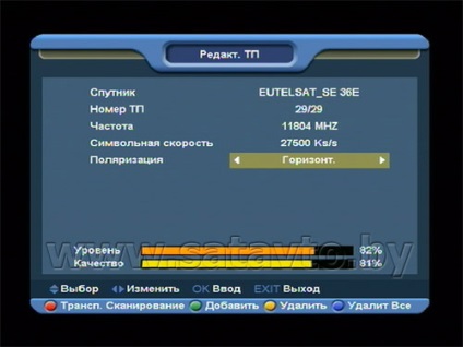 Televiziune prin satelit în Belarus și Rusia cum să prindă canale de la satelitul eutelsat 36e pe receptor