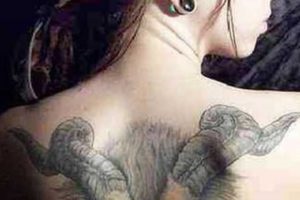 Capricorn fotografie tatuaj - constelație în tatuaj masculin și feminin, duce