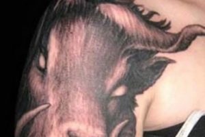 Capricorn fotografie tatuaj - constelație în tatuaj masculin și feminin, duce