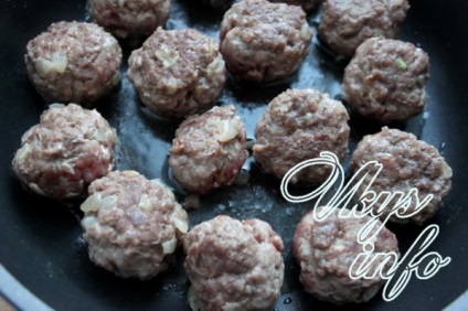 Meatballs from ground carne de vită - rețetă cu fotografie