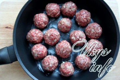 Meatballs from ground carne de vită - rețetă cu fotografie