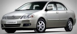 Toyota Corolla szedán test 120 részletes autó felülvizsgálata