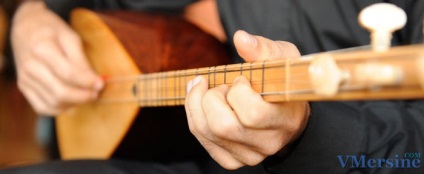 Instrumentul folcloric turc bahlama (bağlama