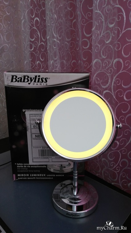 Oglindă uimitoare și interesantă de la babyliss! Babyliss paris oglindă cosmetică cu iluminare din spate