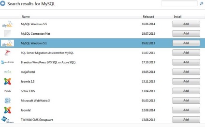 Instalați mysql pe serverul de Windows 2012