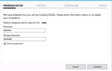 Instalați mysql pe serverul de Windows 2012
