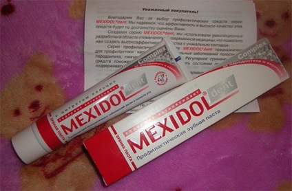 Toothpaste mexidol dent ismertető, felhasználói kézikönyv és ár