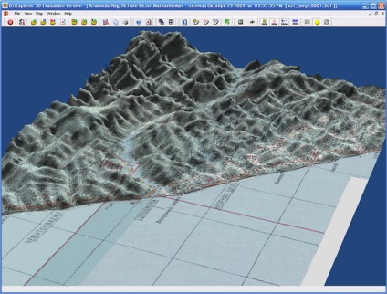 Harta 3D a terenului folosind oziexplorer și oziexplorer3d