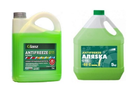 Antigel, roșu, verde, albastru - care este diferența