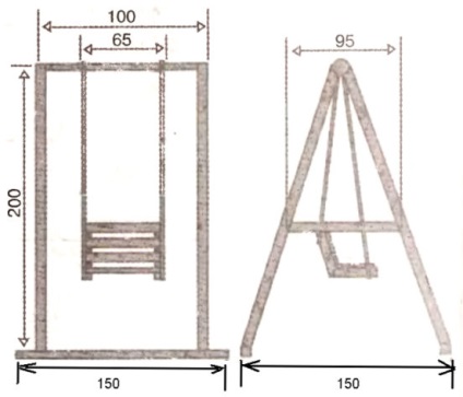 Teren de leagăn pentru copii pentru a da propriile mâini - instrucțiuni pentru construcția de metal și altele