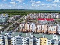 Grădinița în zori devine un accent vizual luminos al întregului microdistrict - postul de pensie -