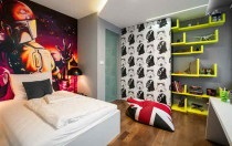 Sala de design pentru un băiat adolescent într-un decor interior modern (foto), reparații