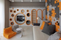 Sala de design pentru un băiat adolescent într-un decor interior modern (foto), reparații