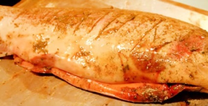 Trout coapte în cuptor cu roșii de cireș foto rețetă pește roșu cu cireș