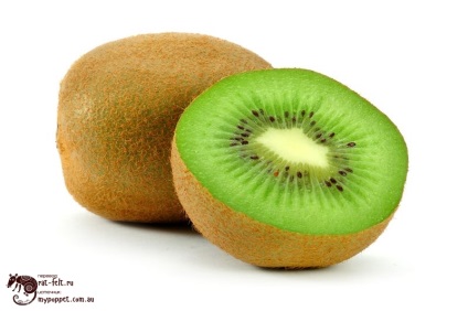 Fructele din lână umple kiwi