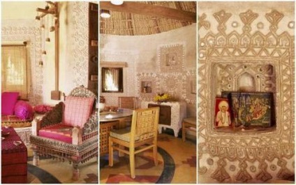 Stilul indian în decorațiuni interioare, design, fotografie