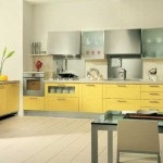 Bucătărie interior în fotografie de culoare galbenă