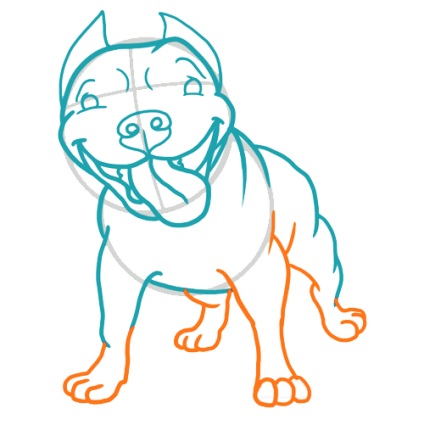 Hogyan kell felhívni a rajzfilm egy mosolygó pitbull - animáció labor valamennyi