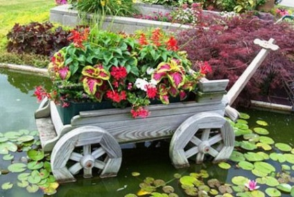 Cum de a decora o grădină de flori sau o grădină de flori în fața casei la ideile frumoase de fotografie cabana - afaceri ușoară