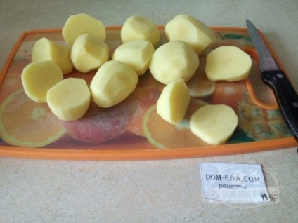 Cartuș de cartofi cu cremă în rețetă cuptor cu fotografie