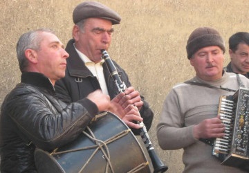 Muzicieni caucazieni la un eveniment de la Moscova